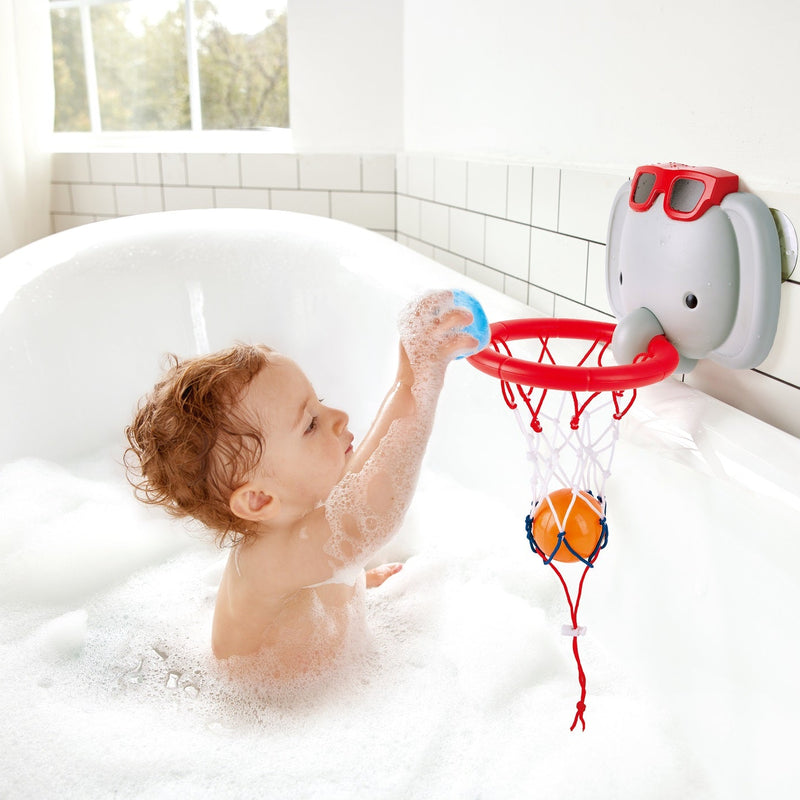 Hape Bath Basketball Elephant Pal Bathtub Shooting Game