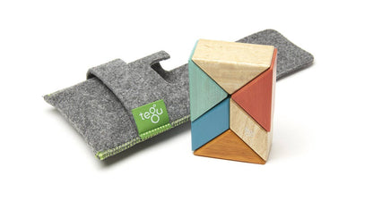 Pocket Pouch Prism - Magnetic Wooden Block Set