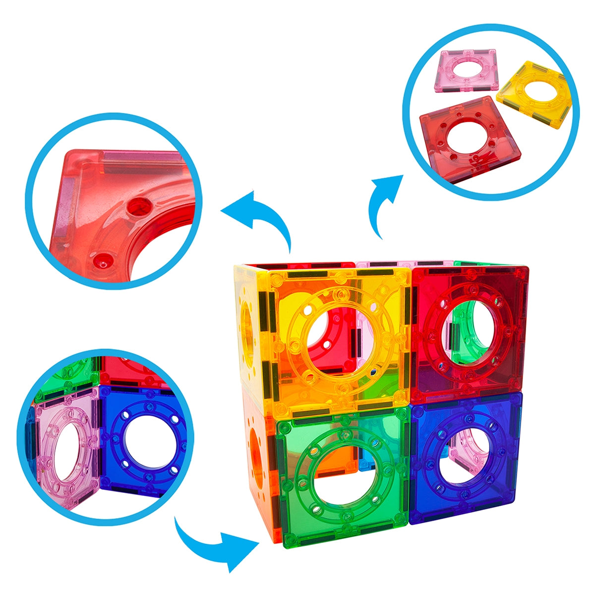 12 Piece Marble Run Square Joint Expansion Pack PTE07