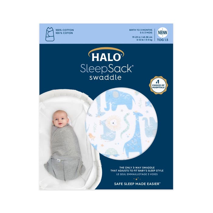 100% cotton sleepsack swaddle (TOG 1.5) print