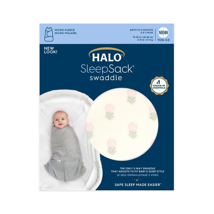 NEW! micro fleece sleepsack swaddle (TOG 3.0) - print