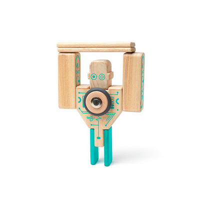 Magbot - Magnetic Wooden Block Set