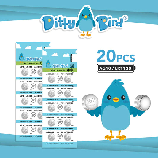 Ditty Bird AG10 Batteries - 10 Pack