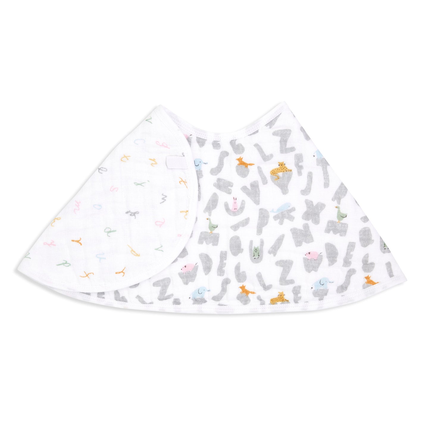 Alphabet Animals burpy bib