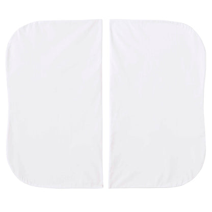 HALO Bassinest White Fitted Sheet - TWIN (2 pack)