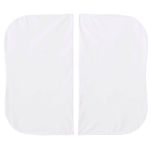 HALO Bassinest White Fitted Sheet - TWIN (2 pack)