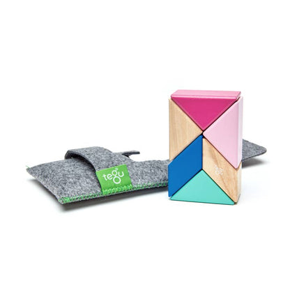 Pocket Pouch Prism - Magnetic Wooden Block Set