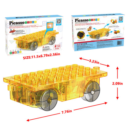 Magnet Tile Motorized Car Base Self Turning Truck