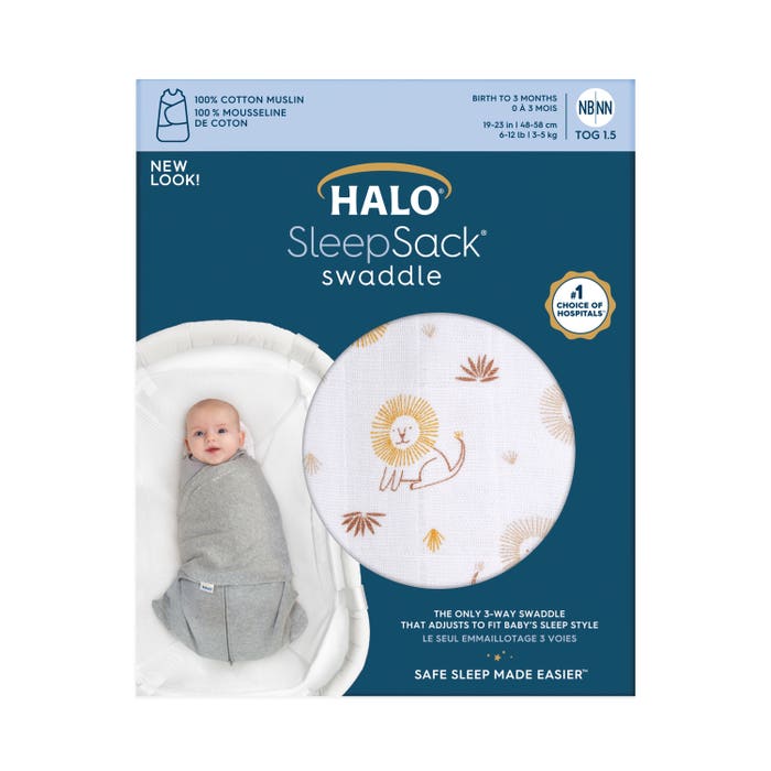 100% cotton muslin sleepsack swaddle (TOG 1.5) print