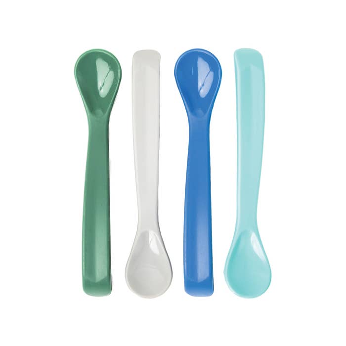 Tiny Twinkle Silicone Baby Spoons - 4 Pack