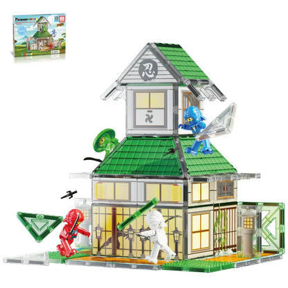 PicassoTiles 64 Pieces Ninja Dojo Magnet Building Set