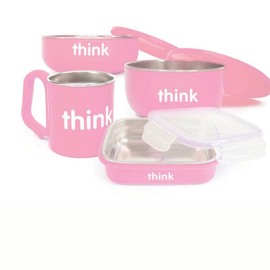 Thinkbaby & Thinksport Think Pink Feeding Set