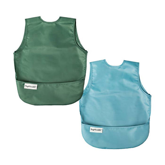 Tiny Twinkle Mess-Proof Apron Bibs - 2 Pack