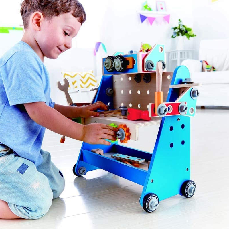 Hape Build a Robot Wooden Tool Workbench