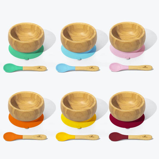 Avanchy Bamboo Baby Bowls 12 Assorted Case Pack