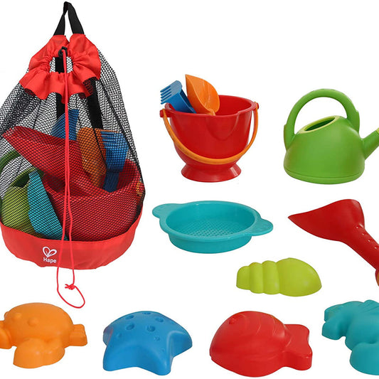 Hape Beach Toy Essential Set, Mesh Bag Included