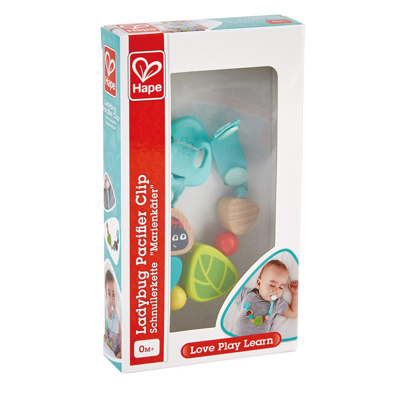 Ladybug Pacifier Clip