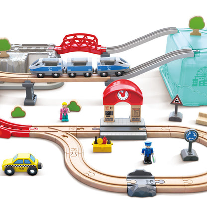 Hape City Train Bucket Set