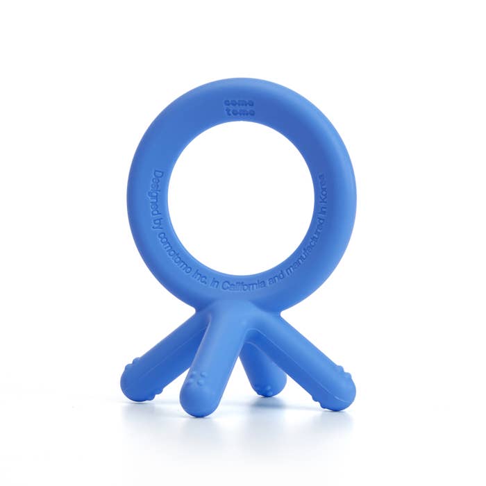 Comotomo Silicone Baby Teethers - Blue