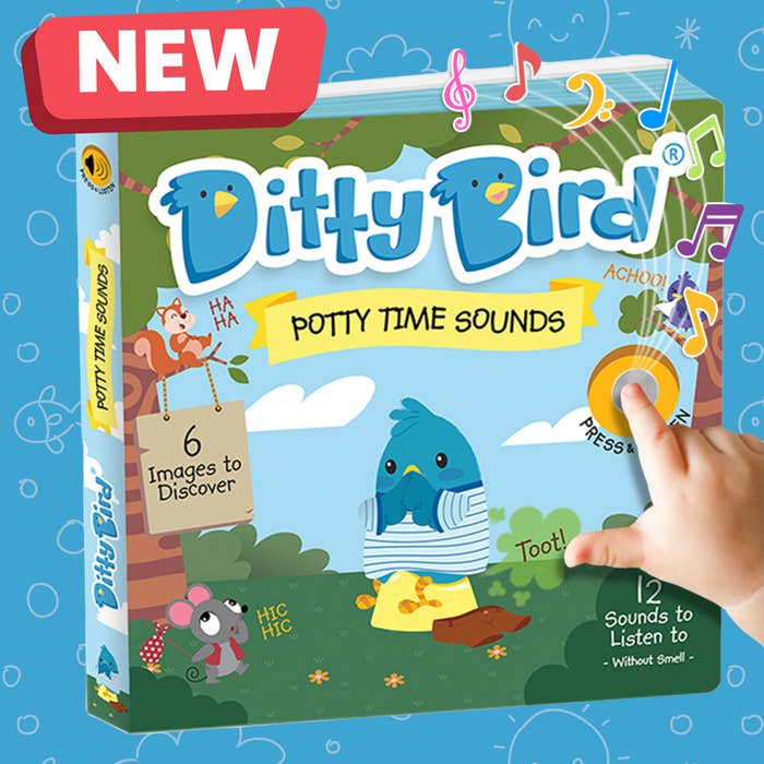 New | Potty Time Sounds | Ditty Bird Baby Sound Book