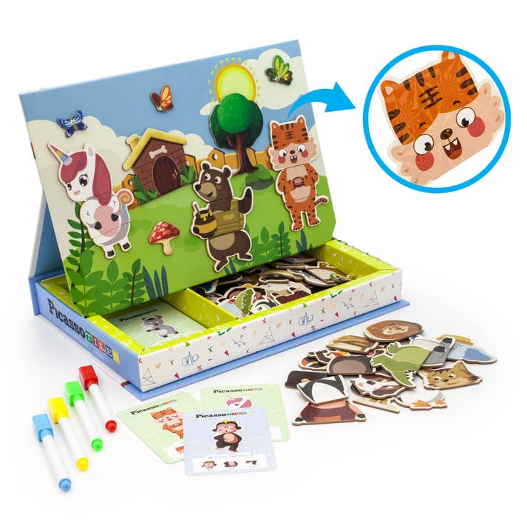 Mix-And-Match Animal Puzzle Book