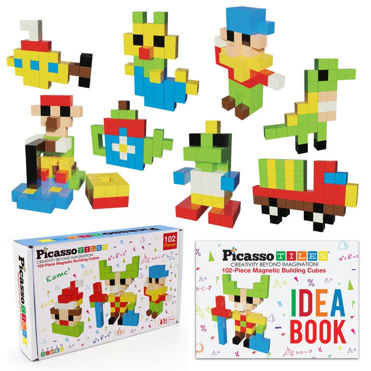 Pixel 1" Magnetic Puzzle Cube Set - 102pc