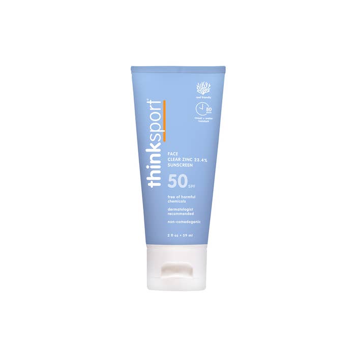 Thinkbaby & Thinksport Thinksport Clear Zinc Daily Face Sunscreen Spf 50, 2 Fl oz