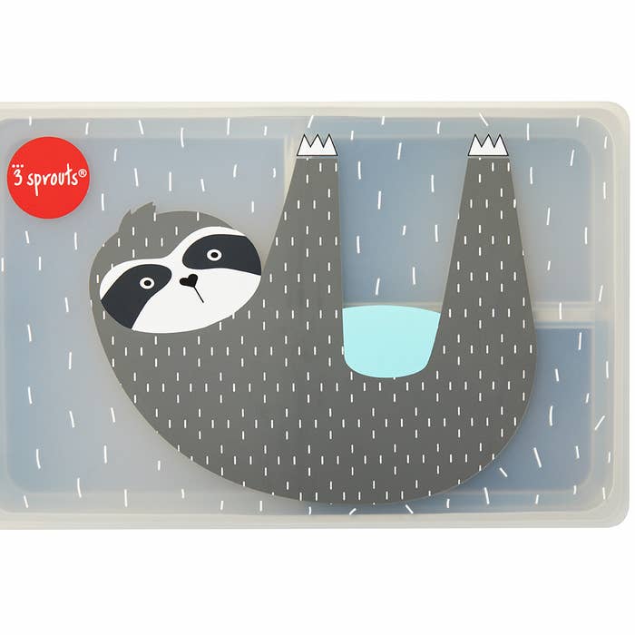 3 Sprouts Sloth Silicone Bento Box