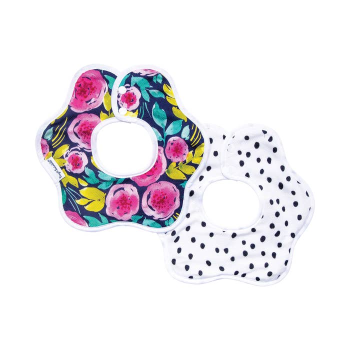 Tiny Twinkle Kaffle Roundabout Bibs - 2 Pack