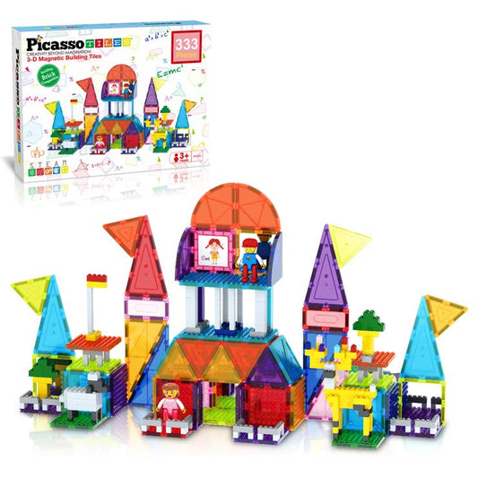 333 Piece Magnetic Brick Tile Combo Set