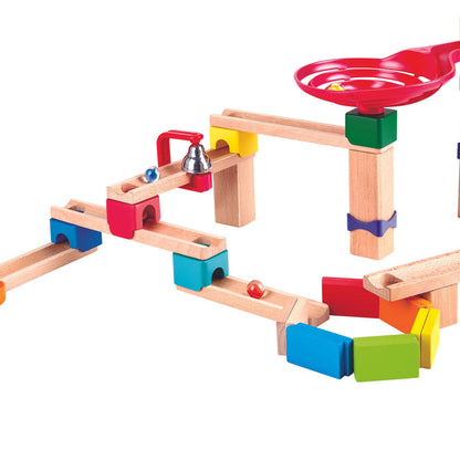 Hape Crazy Rollers Stack Track Wooden DIY Marble Run Set